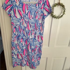 Lilly Pulitzer Blue and Pink Patterned Dress